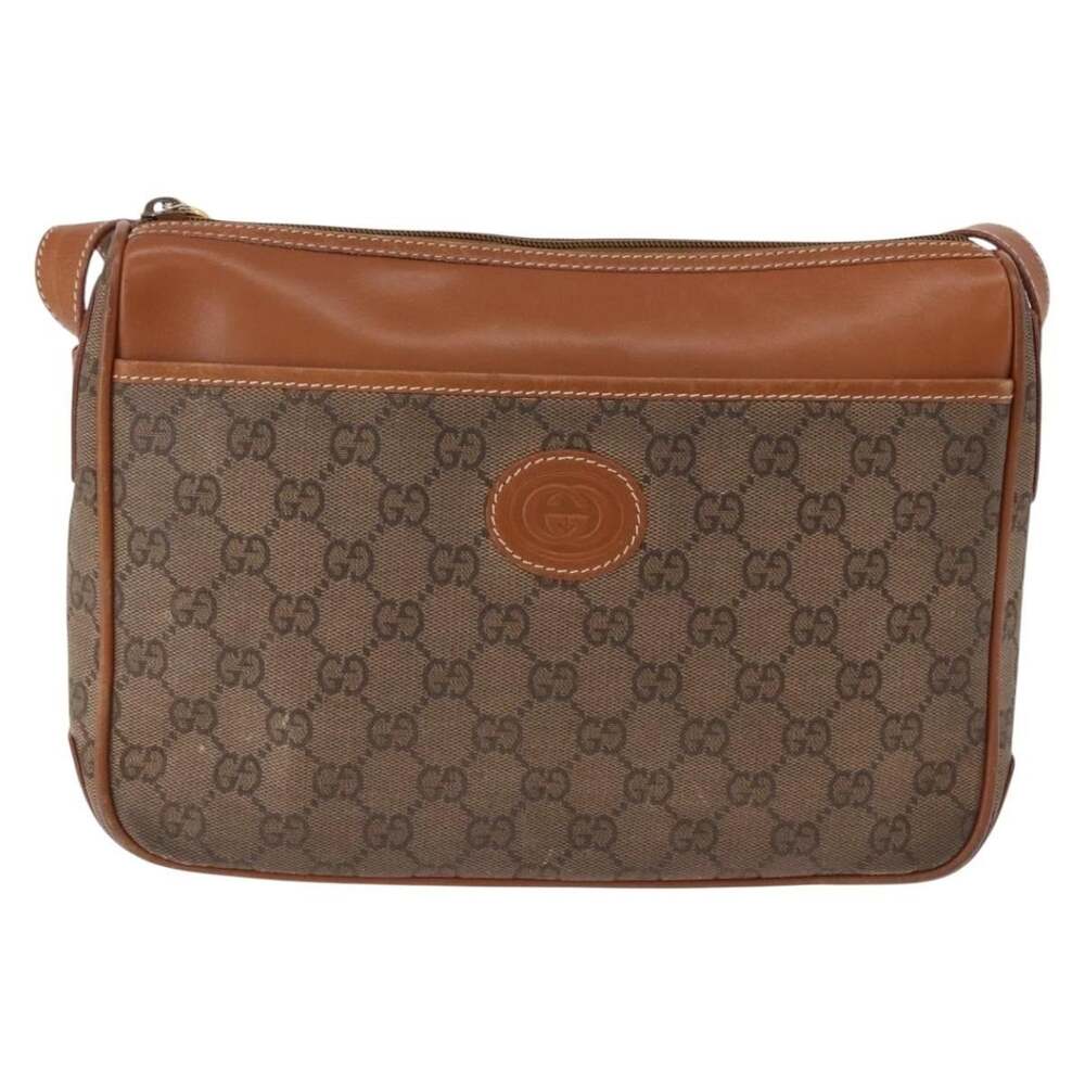 Gucci GG Canvas Shoulder Bag Beige